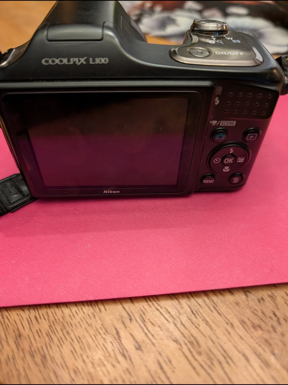 Nikon Black and Silver COOLPIX Bridge Camera with Black Strap